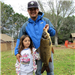 Olivia Medina (5 12 yrs. old) caught a 7.75 Pounds carp on 12-30-16 on Pier 1 with a nightcrawler (pict