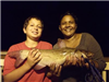 Mother-Son Duo, Matt and Annent Carrasgo of Escondido, 5 Pounds 8 oz Catfish caught on Chicken Livers in