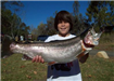 Jed Dickerson Jr. of Carlsbad, 8 Pounds 12 Ounces Rainbow Trout caught on Green Powerbait at Whisker Bay