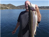 Jed Dickerson of Oceanside, 9.8 Pounds Trout caught on Powerbait from Trout Cove
