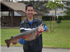 Linh Bui of San Diego, 12 Pounds 8 Ounces Trout caught on Thomas Buoyant Lure from Trout Cove