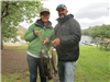 Maria Centranni and Phil Power with a nice stringer of Rainbow trout during the 18th Annual Hidden Valley Kiwanis derby