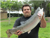 Tanner Holt with a 14 Pounds 12 Ounces tail walker trout caught on a flying dutchman lure at Trout cove on 5-25-17