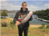 Blake Toth of Escondido (3.17 Pounds Rainbow trout) Hidden Valley Kiwanis derby winner. 1st place adult division on 4-26-15