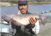 Blas Romero of Escondido, 12.12 pound Albino Catfish caught and released 12-1-07 on Chicken Liver at