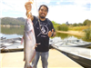 Francisco Rojas of Escondido, 5.70 pound catfish caught 8-1-17 using cut mackerel at the South Shore