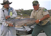 Jack Soup of San Diego, 38.00 pound Blue Catfish caught 11-25-07 on Cut Mackerel east of South Shore