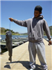 Johnson Year of Escondido, 17.00 pound catfish caught 6-6-14 using cut mackerel at the South Shore R