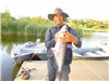 Keolah of san diego, 6.10 pound catfish caught 6-6-19 using cut mackerel on Senior Shoreline.