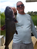 Larry Baker of Oceanside, 8.00 pound catfish caught 7-9-17 using cut mackerel in the middle of the l