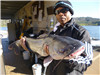 Marvin Morris of Oceanside, 7.60 pound catfish caught 1-09-21 using cut mackerel at the East End.