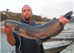 Paul Jones of Temecula, 11.25 pound Catfish caught and released 11-06 on Cut Mackerel at West Buoy L