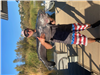 Taylor Oshinski of Valley Center, 59.80 pound Blue Catfish caught and released 1-25-21 using cut mac