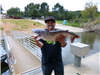Terry Weight of Escondido, 7.00 pound catfish caught 5-1-23 using a nightcrawler at the west buoy li