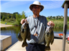 Cary Kimura of San Diego, 1.90 pound crappie and 1.70 pound (2of 20) caught 6-6-19 using mini-jigs b