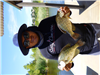 David Lopez of Escondido, a pair of 1.00 pound crappie caught 7-7-19 using a crappie jig off Senior 