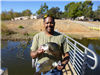 David Martin of San Bernadino, pair of 1.60 pound crappie caught 11-10-19 using a golden shiner at C