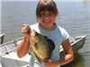 Hannah Rockwell of Ramona, 1.75 pound Crappie caught 6-16-13 using a Crappie jig in Oakvale Cove