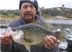 Larry Alvardo of Riverside, 2.62 pound Black Crappie caught 12-16-06 on White Crappie Jig at Bass Po