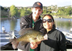 Michele Azada of Gardena, 2.45 pound Crappie caught 4-3-11 on Gold Kastmaster at West Buoys