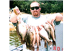 Pat Watson, Stringer of 13 Crappie (18.0 pound) caught 7-4-01 on South Shore Rockpile