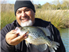 Ray Villanueva of Riverside, 1.20 pound crappie caught 3-6-22 using hook-up bait at west buoys.