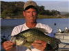 Rick Hatch of Escondido, 1.90 pound Crappie caught 4-9-12 on a Thomas Bouyant Lure at Crappie Rock