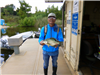 Tien Vu of San Diego, 1.70 pound crappie caught 10-1-23 using a live golden shiner at Crappie Rock.