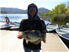 Tien Vu of San Diego, 1.80 pound crappie caught 10-22-23 using a crappie jig at Bass Point