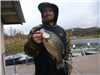 Cameron Gruwell of Valley Center, 1.20 pound crappie caught 12-31-21 using a mini-jig at the west bu