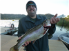 Aaron Austin of Escondido, 7.00 pound trout caught 12-14-17 using a green and orange mousetail in Bo