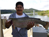 Antonio Ramirez of Escondido, 12.90 pound trout caught 4-9-16 using nightcrawler powerbait combo in 