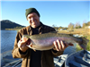 Ben Chastain of Fallbrook, 8.90 pound trout caught 12-18-15 using powerbait on Senior Shoreline.