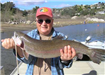 Bob Blackburn of Escondido, 9.65 pound Trout caught 2-17-11 on Chartreuse Powerbait near Murphys Roc
