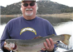 Bob Jackson of Oceanside, 6.87 pound Trout caught 1-12-10 on Chartreuse Powerbait on Senior Shorelin