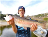 Brandon Avalos of Eastlake, 6.75 pound Trout caught 3-2-13 using chartreuse powerbait on Senior Shor