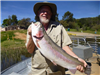 Brian Jacobson of Mira loma, 10.10 pound trout caught 3-18-17 using powerbait at South Shore Rock Pi
