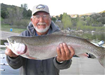 Bud Leavenworth of Point Loma, 8.50 pound Trout caught 3-24-11 on Nightcrawler on Senior Shoreline