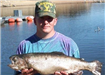 Corey Andrew, 11.00 pound Trout caught 1-20-01 on Chicken Liver at Willow Cove