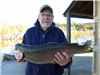 Curt Caspersen of Escondido, 8.80 pound trout caught 1-25-23 using yellow powerbait on Senior Shorel