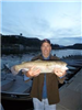 Dale Martin of Carlsbad, 5.10 pound Trout caught 1-4-14 using a nightcrawler on Senior Shoreline