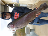 Daniel Reynaga of Escondido, 10.00 pound trout caught 12-31-21 using a mini-jig in Willow Cove.