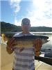 Daniel Yi of San Diego, 6.85 trout caught 121513 using powerbait powerworm at the South Shore Rock P
