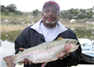 Darryl Johnson of Escondido, 8.85 pound Trout caught 2-25-11 on Green Gulp Powerbait on Senior Shore