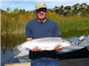 David James, 11.10 pound trout caught 12-20-16 using rainbow powerbait on Senior Shoreline.