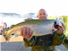 David Schauer of Lemon Grove, 9.10 pound trout caught 3-29-19 using an inflated nightcrawler on Seni
