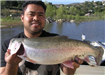 Denny Vath of Escondido, 4.20 pound Trout caught 4-10-11 on Green Powerbait in Boat Dock Cove