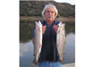 Ed Heinrichson of Oceanside, Stringer of 5 Trout (5.31 pound and 4.56 pound shown) caught 12-17-09