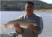 Efrain Lopez of Escondido, 8.85 pound Trout caught 2-6-11 on Green Powerbait at Senior Shoreline