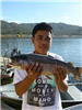 Erick Noriega of Linda Vista, 5.45 pound trout caught 11015 using green powerbait at South Shore Roc